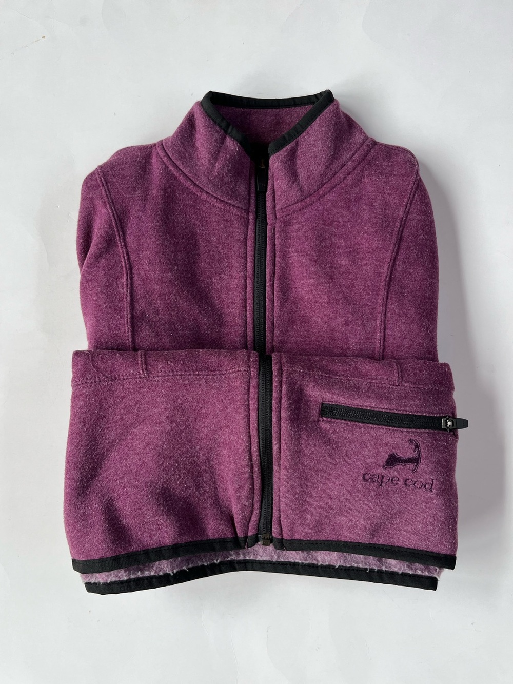 Cuffy’s Cape Cod Purple Fleece Jacket, Women’s Size Medium